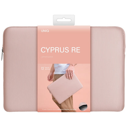 UNIQ Cyprus Ridge Sleeve for Laptop max. 14inch, Pink