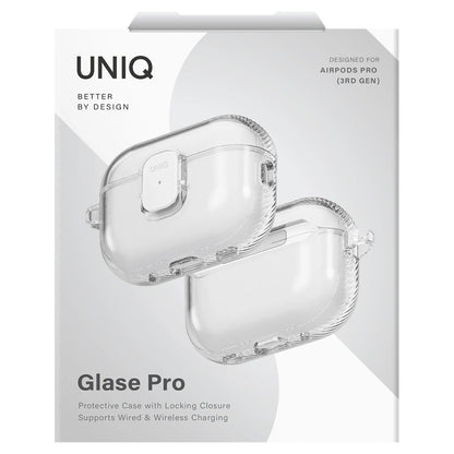UNIQ Glase Pro hoes voor Apple AirPods Pro 3, Transparant