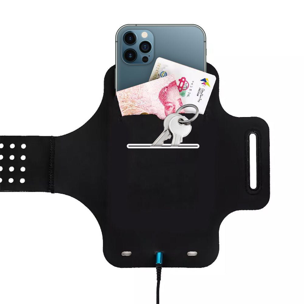 Universele Telefoonhoes voor max. 6,5 inch, Techsuit, Sports TH10, Grijs