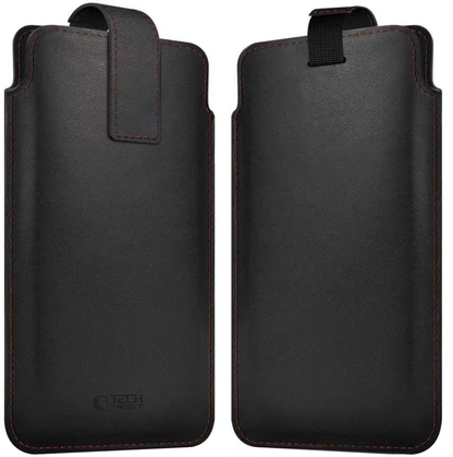 Universele Telefoonhoes, Tech-Protect, SM65, Zwart Rood