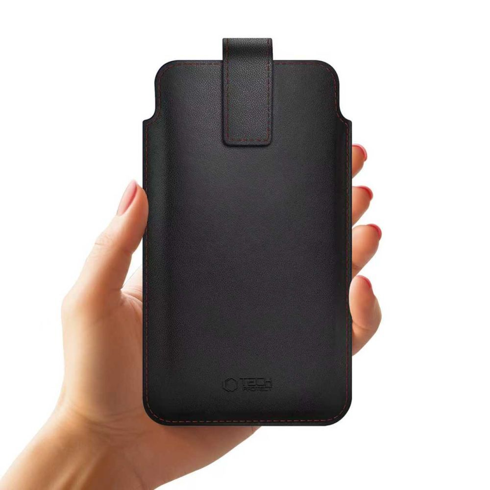 Universele Telefoonhoes, Tech-Protect, SM65, Zwart Rood
