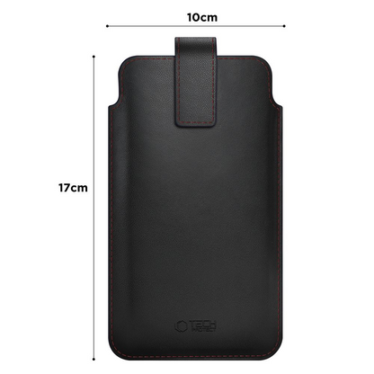 Universele Telefoonhoes, Tech-Protect, SM65, Zwart Rood
