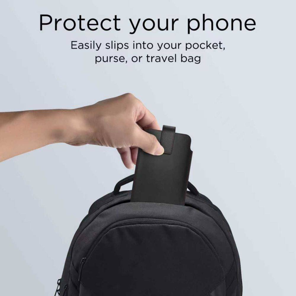 Universele Telefoonhoes, Tech-Protect, SM65, Zwart Rood