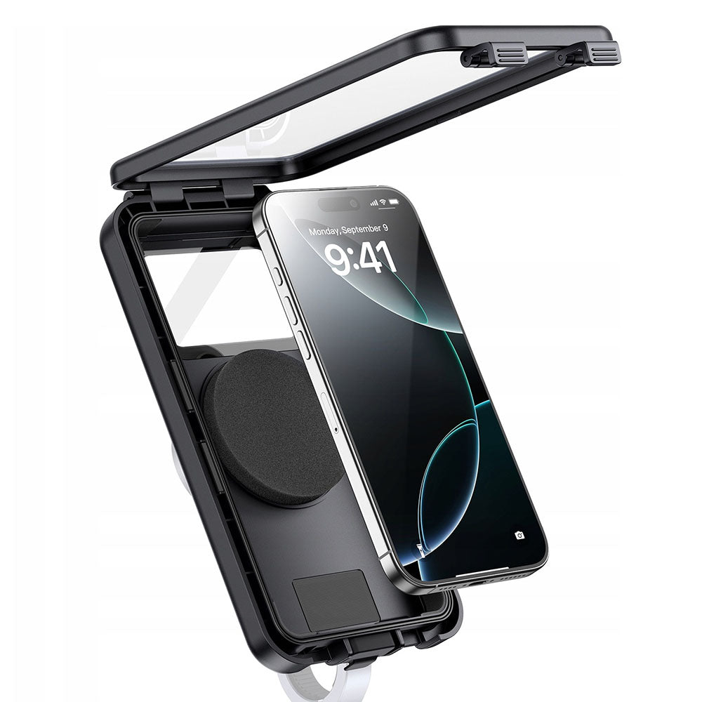 Universele Waterdichte Hoes compatibel met Magnetische Fietssteun, Baseus, PrimeTrip VB1, Zwart C0013D01