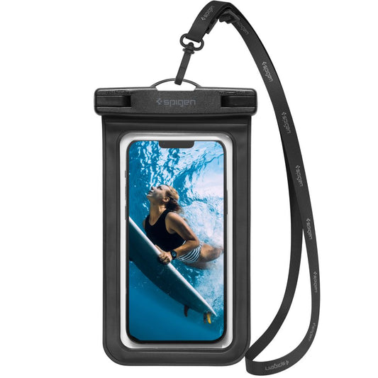 Universele Waterproof Hoes voor Telefoon 3.5inch - 7inch, Spigen, A601, Zwart AMP04525