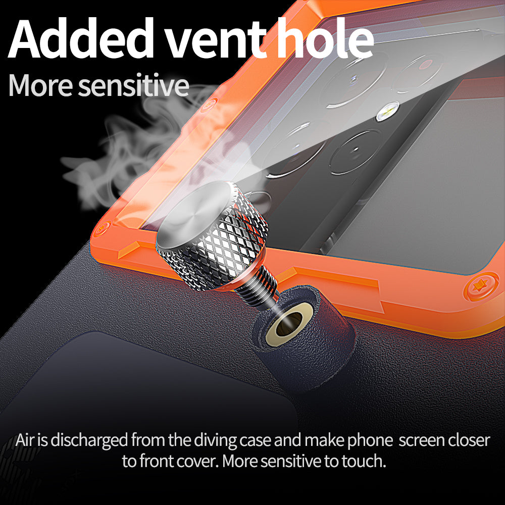 Universele Waterdichte Hoes voor Telefoon max. 6.8 inch, ShellBox, Zwart