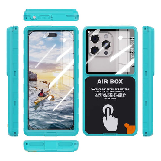 Universele Waterdichte Telefoonhoes max. 6,9 inch, ShellBox, AirBox, Blauw