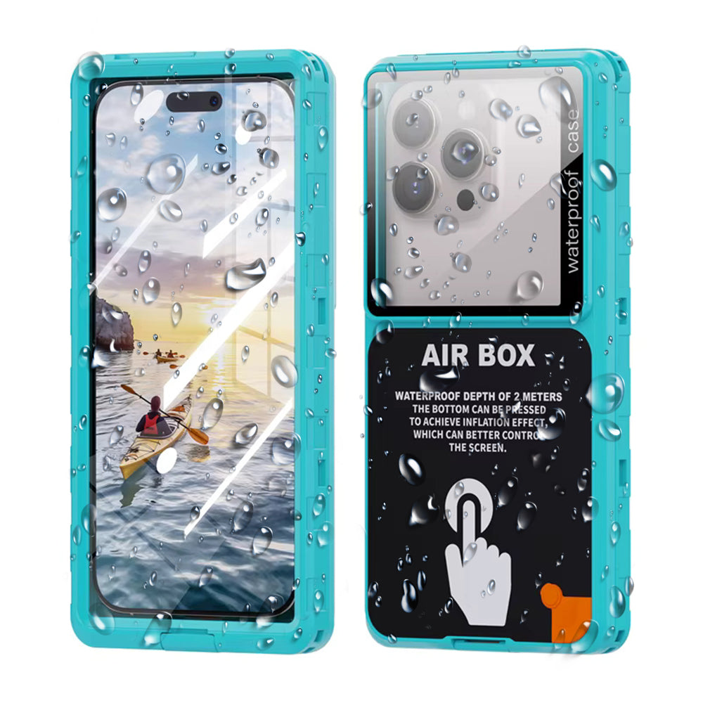Universele Waterdichte Telefoonhoes max. 6,9 inch, ShellBox, AirBox, Blauw