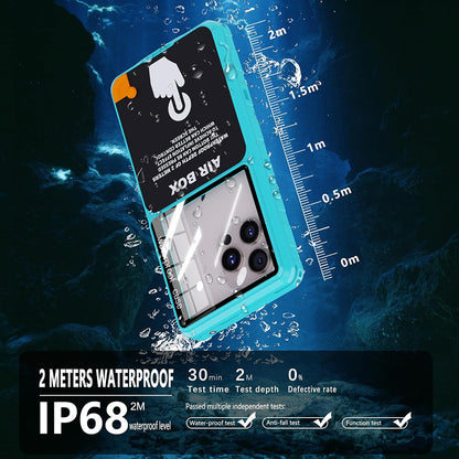 Universele Waterdichte Telefoonhoes max. 6,9 inch, ShellBox, AirBox, Blauw