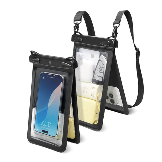 Universele Waterdichte Hoes voor Telefoon max. 6.9inch, Spigen, A603, Zwart ACS09745