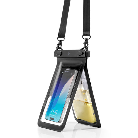 Universele Waterdichte Hoes voor Telefoon max. 6.9inch, Spigen, A603, Zwart ACS09745