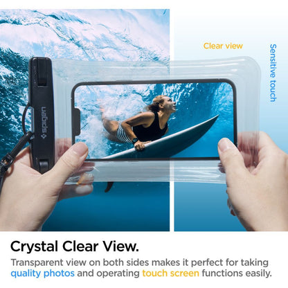 Universele Waterdichte Telefoonhoes max. 6,9 inch, Spigen, A610, Transparant AMP04530