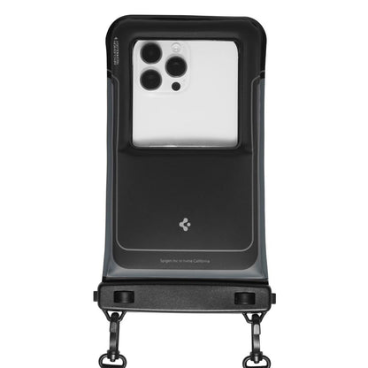 Universele Waterdichte Hoes voor Telefoon max. 6.9inch, Spigen, A611P, Set 2 stuks, Matzwart ACS09348