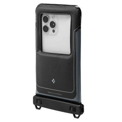 Universele Waterdichte Hoes voor Telefoon max. 6.9inch, Spigen, A611P, Set 2 stuks, Matzwart ACS09348