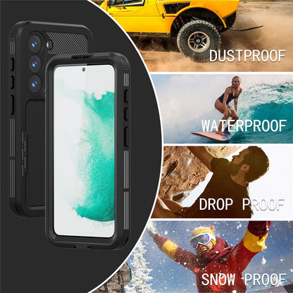 Waterproof hoes voor Samsung Galaxy S26 Plus, ShellBox, Zwart