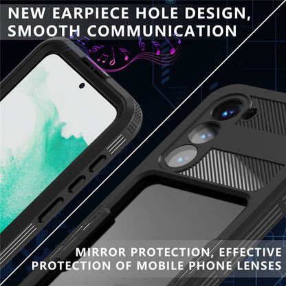 Waterproof hoes voor Samsung Galaxy S26 Plus, ShellBox, Zwart