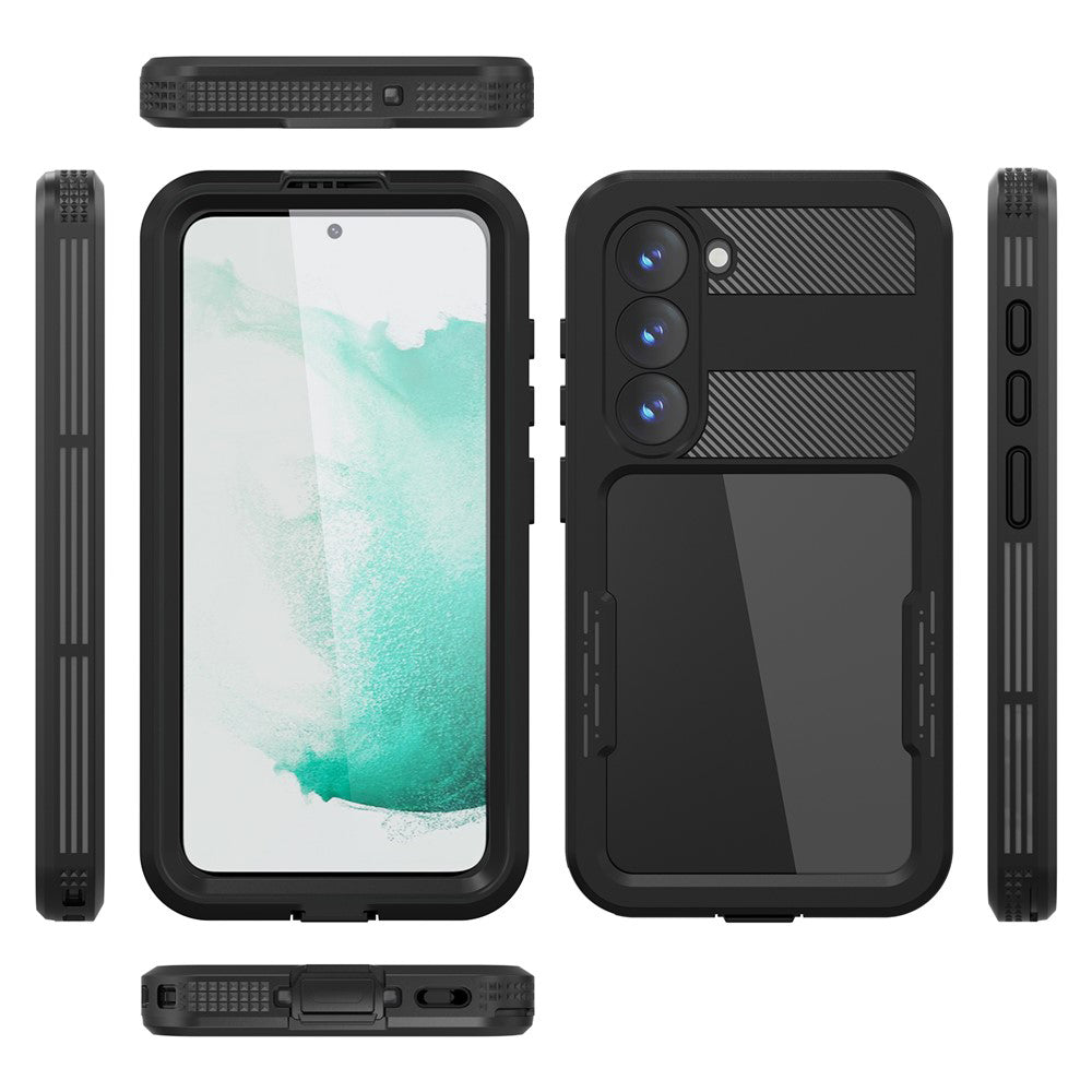 Waterproof hoes voor Samsung Galaxy S26 Plus, ShellBox, Zwart