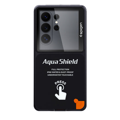Universele Waterdichte Hoes Spigen, Aqua Shield A604, Zwart ACS11675