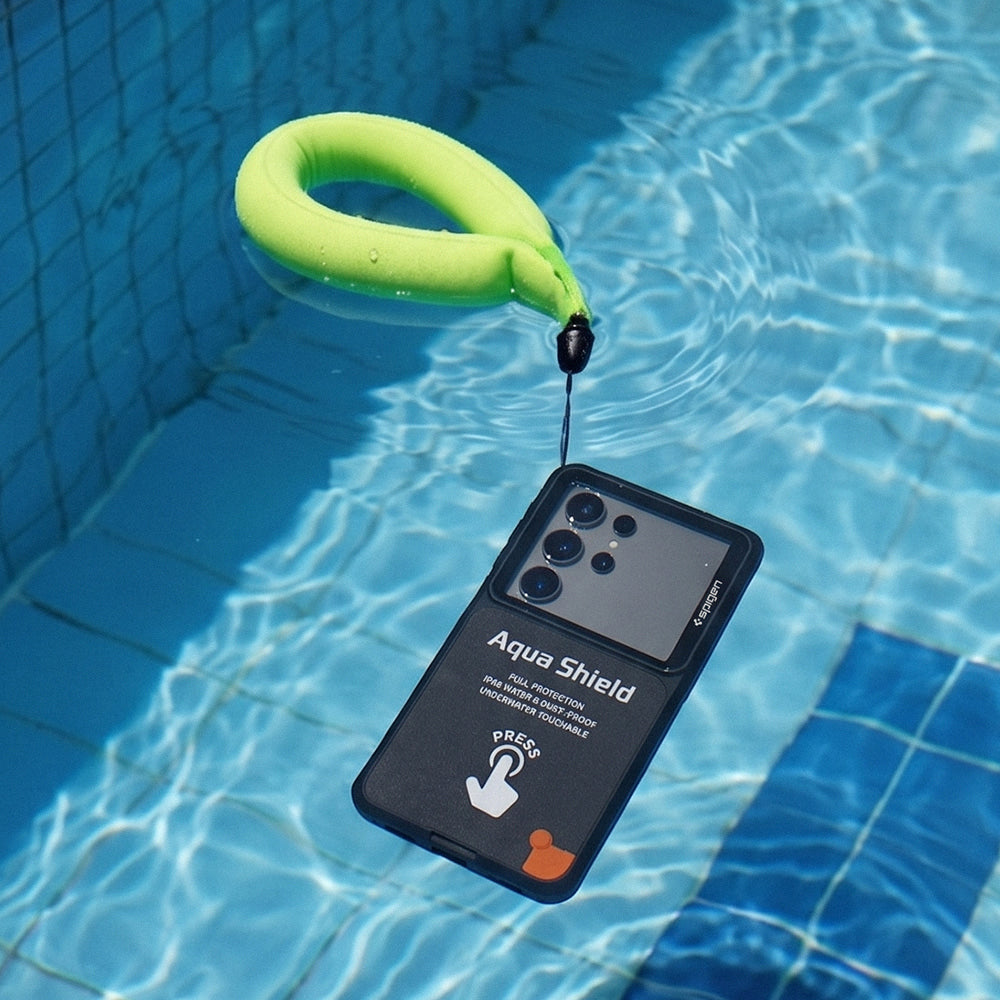 Universele Waterdichte Hoes Spigen, Aqua Shield A604, Zwart ACS11675
