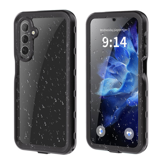 Waterproof hoesje voor Samsung Galaxy A16 5G A166 / A16 4G A165, ShellBox, Zwart