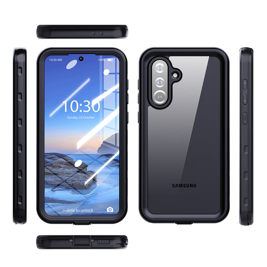 Waterproof hoes voor Samsung Galaxy A36 A366, ShellBox, Zwart