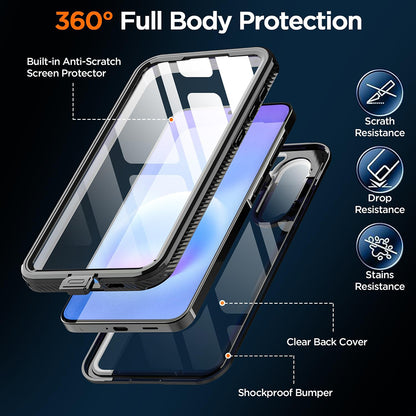 Waterproof hoes voor Samsung Galaxy A57 5G, ShellBox, Zwart