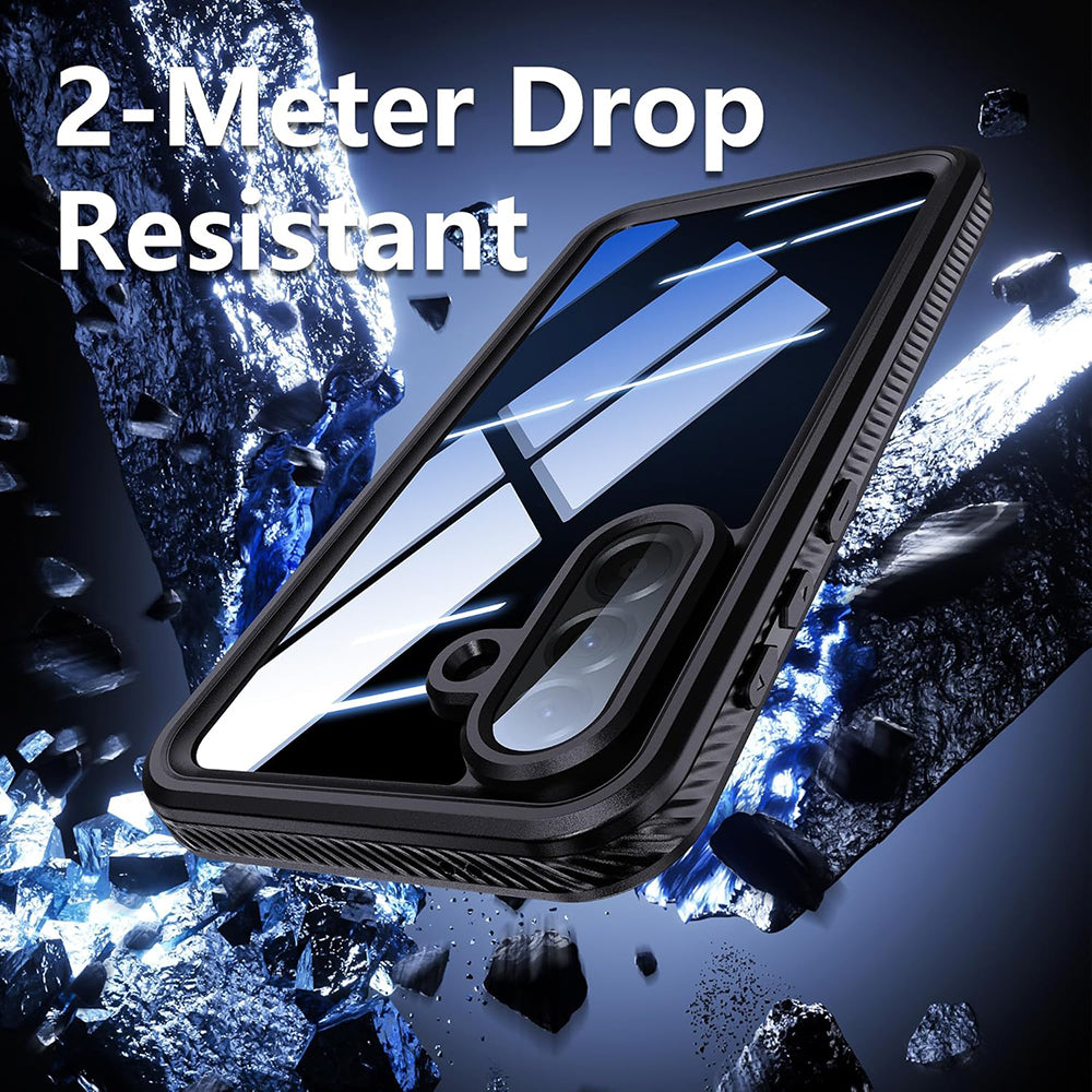 Waterproof hoes voor Samsung Galaxy A57 5G, ShellBox, Zwart