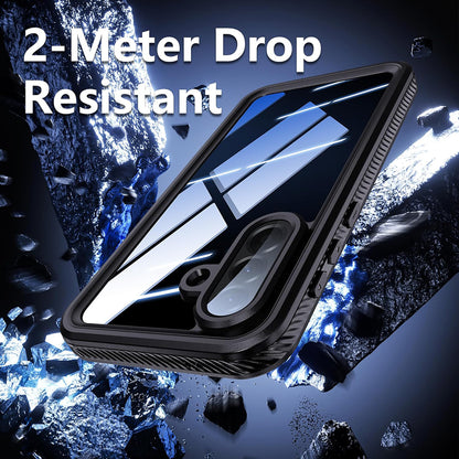 Waterproof hoes voor Samsung Galaxy A57 5G, ShellBox, Zwart