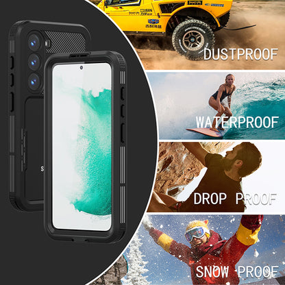 Waterproof hoes voor Samsung Galaxy S23 S911, ShellBox, Zwart
