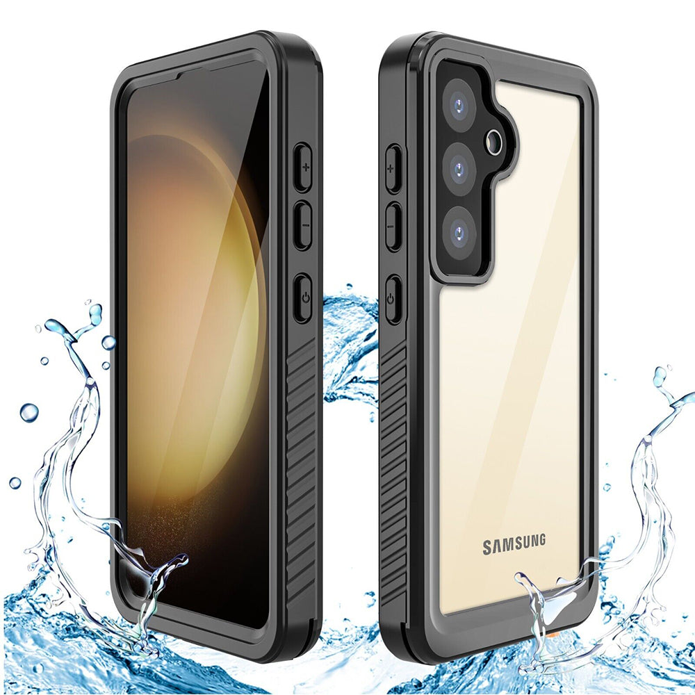 Waterproof hoes voor Samsung Galaxy S24+ S926, ShellBox, Zwart