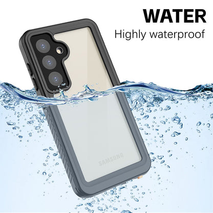 Waterproof hoes voor Samsung Galaxy S24+ S926, ShellBox, Zwart