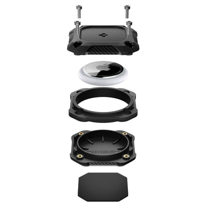 Waterdichte Spigen Tough Armor Hoes voor Apple AirTag, Zwart ACS09781