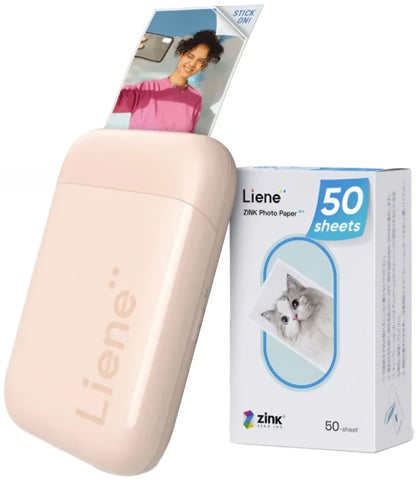 Draagbare Fotoprinter Liene Pearl 2x3, Roze