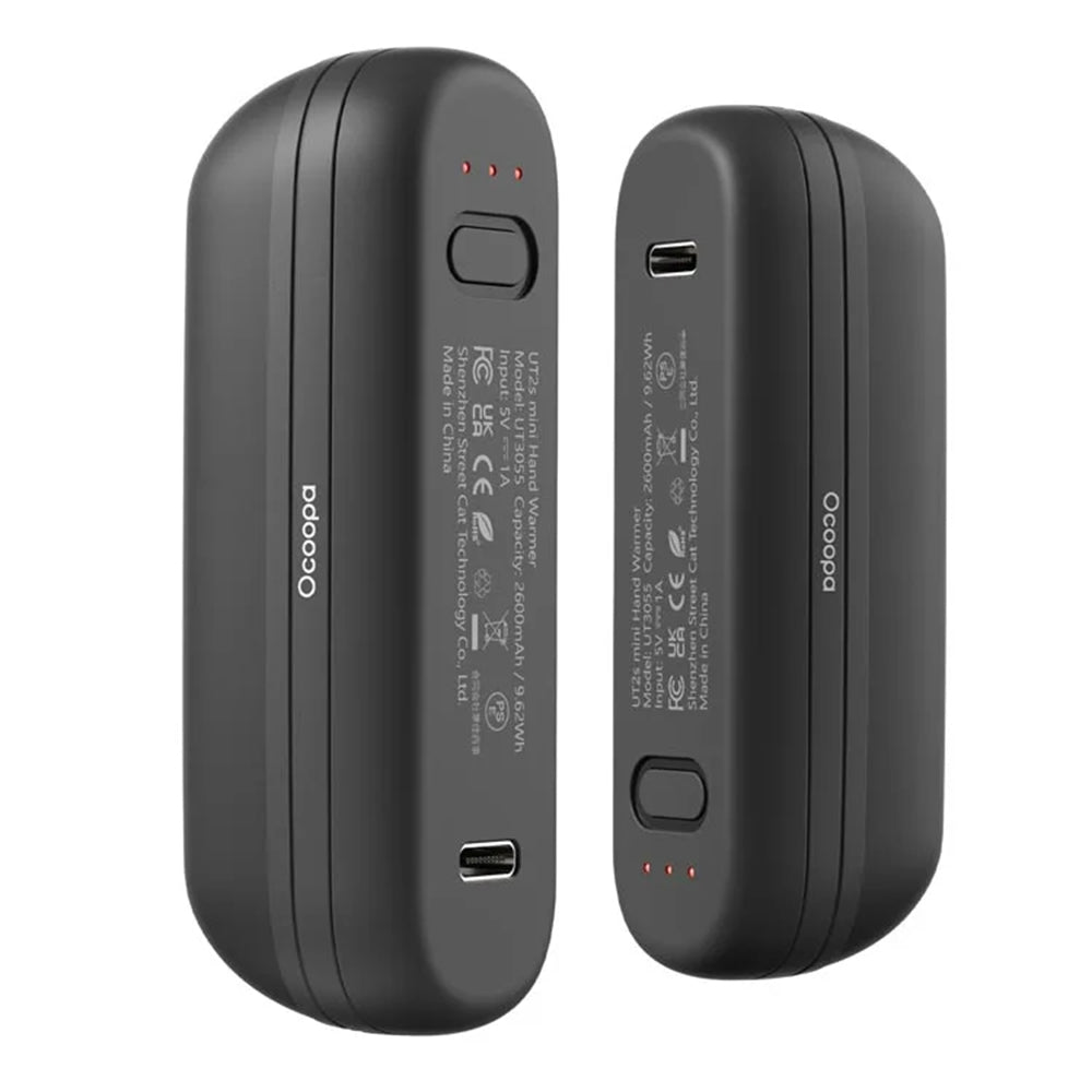 Ocoopa UT2s Mini Handverwarmer, Zwart