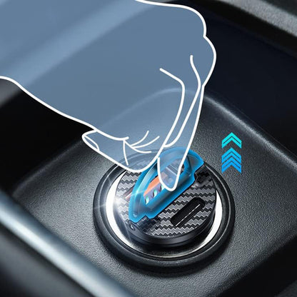 Ainope Auto Oplader, 30W, 5A, 1 x USB-A - 1 x USB-C, Zwart