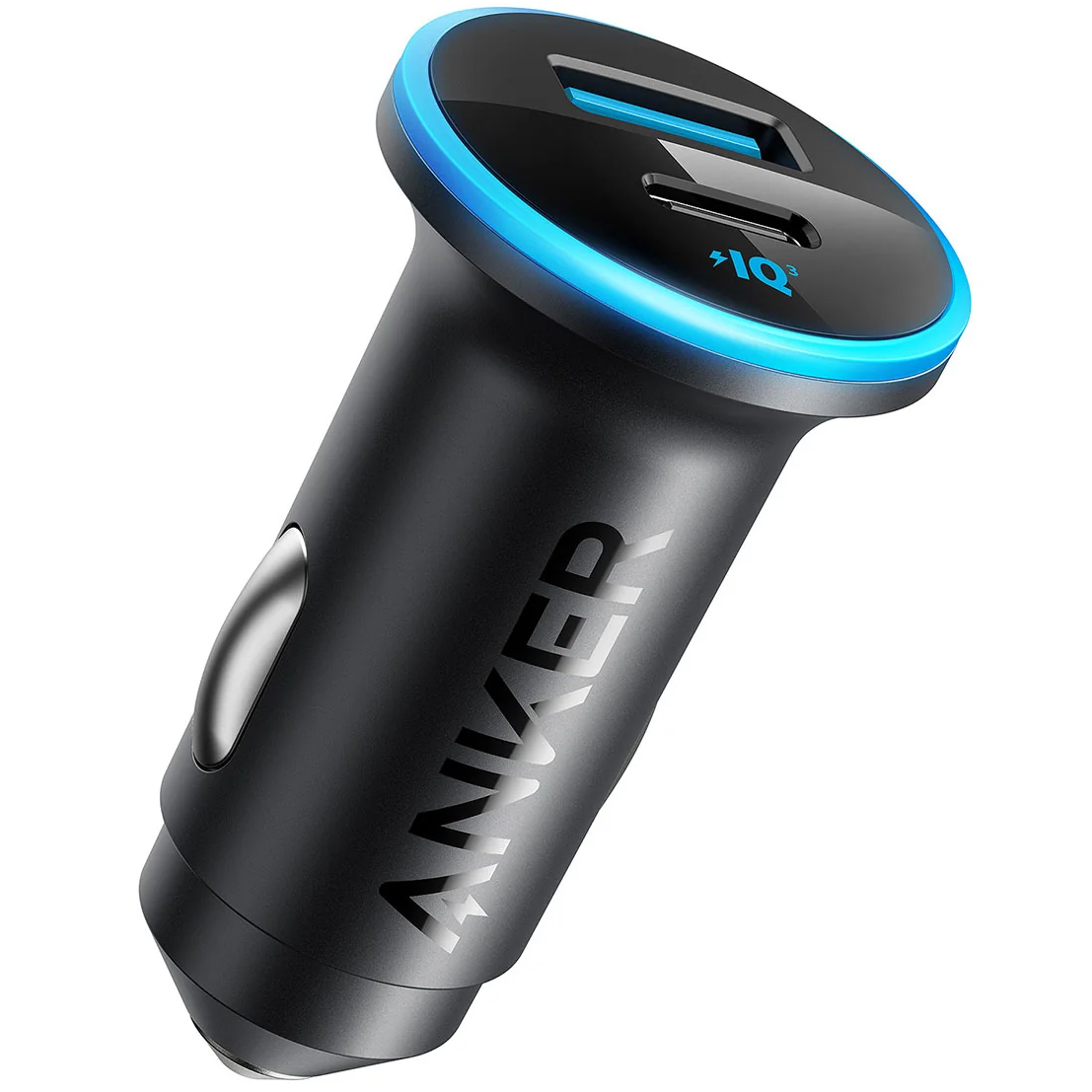 Anker 323 Autolader, 52,5W, 3A, 1 x USB-A - 1 x USB-C, Zwart, Herverpakt A2735G11