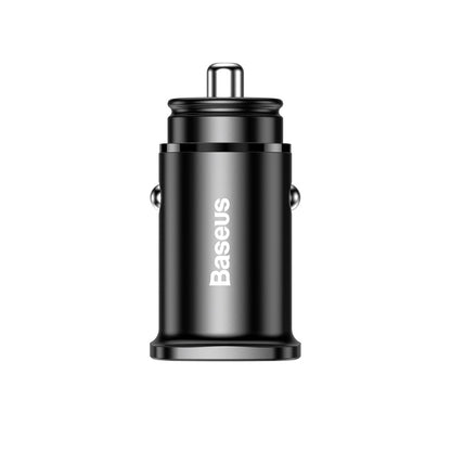 Baseus Square PPS Car Charger, 30W, 5A, 1 x USB-A - 1 x USB-C, Black CCALL-AS01