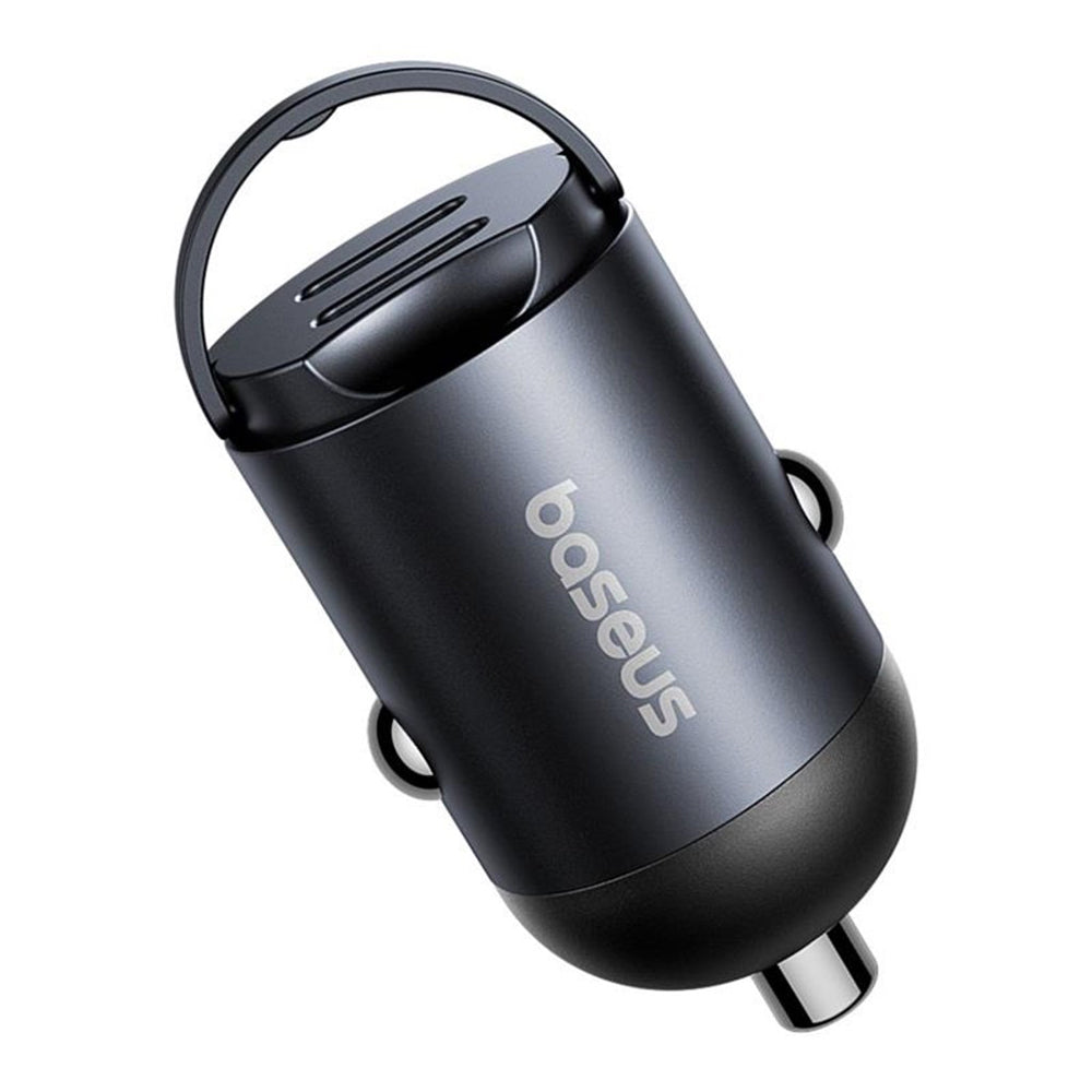 Baseus Tiny Star Auto-oplader, 30W, 3A, 2 x USB-C, Zwart C00035001121-03