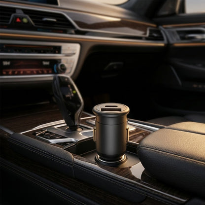 Auto-oplader Blueo, 35W, 3A, 1 x USB-A - 1 x USB-C, Gri