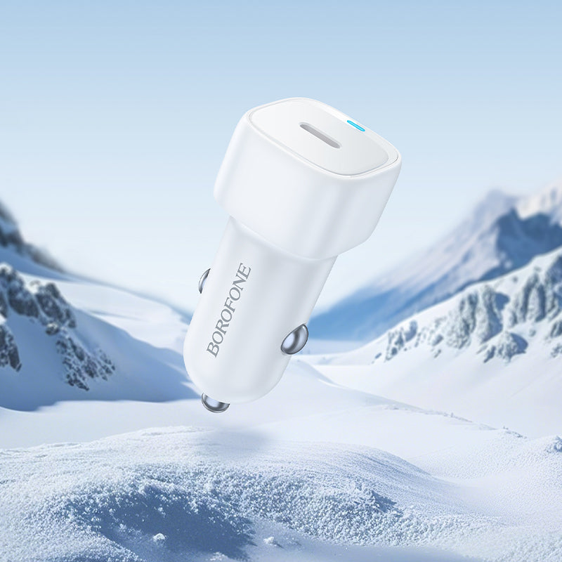 Auto-oplader Borofone BZ34A Cloud, 20W, 3A, 1 x USB-C, Wit