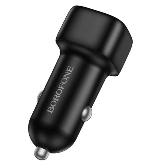 Auto-oplader Borofone BZ34B Cloud, 38W, 3A, 1 x USB-A - 1 x USB-C, Zwart
