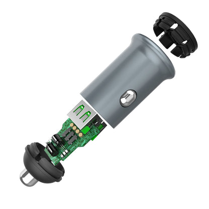 Auto Oplader ColorWay, 36W, 3A, 2 x USB-A, Gri