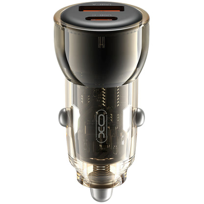 Car Charger with USB-C Cable XO Design CC60, 60W, 3A, 1 x USB-A - 1 x USB-C, Black