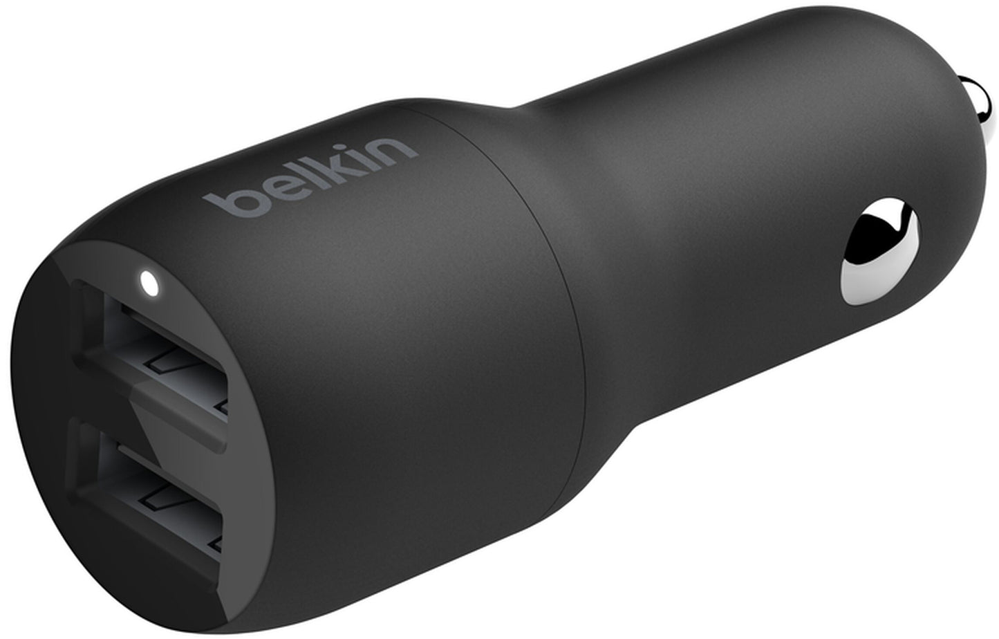 Autolader met Lightning-kabel Belkin BoostCharge Dual, 24W, 2.4A, 2 x USB-A, Zwart CCD001bt1MBK