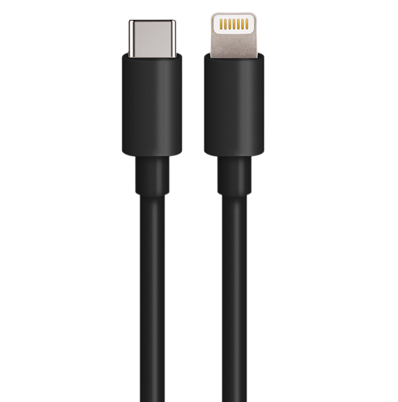 Car Charger with Lightning Cable MaXlife MXCC-04, 20W, 3A, 1 x USB-A - 1 x USB-C, Black