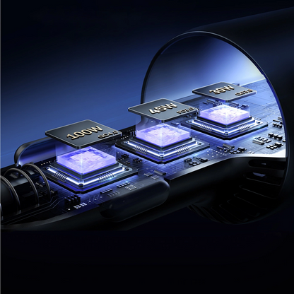 Autolader met USB-C Kabel Joyroom JR-CCN07, 145W, 5A, 1 x USB-A - 2 x USB-C, Gri