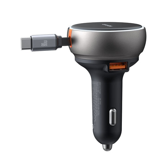 Auto-oplader met USB-C Kabel McDodo CC-4850, 80W, 3A, 1 x USB-A - 1 x USB-C, Zwart