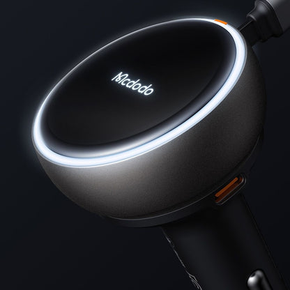 Car Charger with USB-C Cable McDodo CC-4850, 80W, 3A, 1 x USB-A - 1 x USB-C, Black