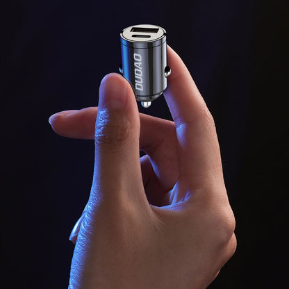 Dudao R3MAX Car Charger, 48W, 3A, 1 x USB-A - 1 x USB-C, Black