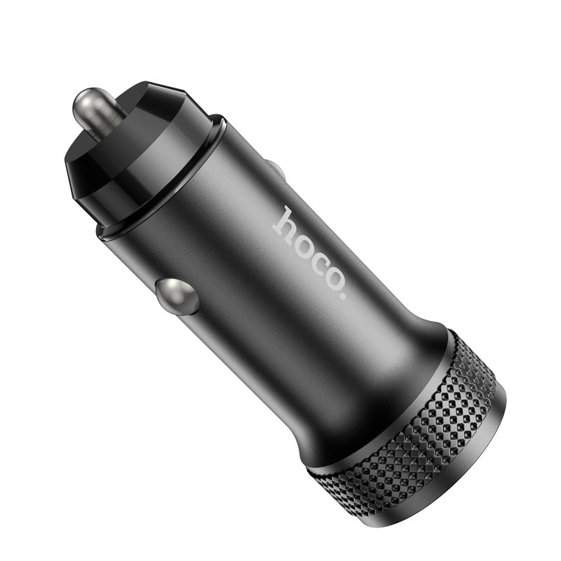 Auto-oplader HOCO Z49A, 18W, 3A, 1 x USB-A, Zwart
